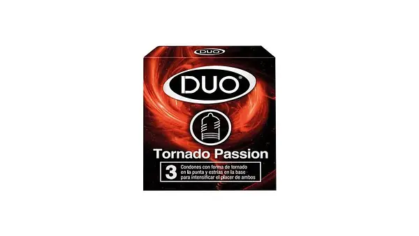 PRESERVATIVO TORNADO PASSION DUO*3U