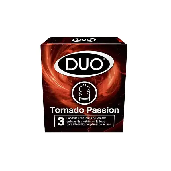 PRESERVATIVO TORNADO PASSION DUO *3U