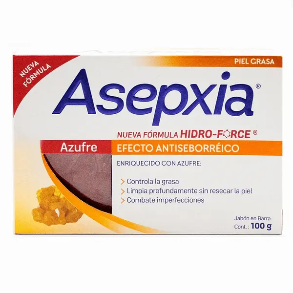 JABON FACIAL AZUFRE ASEPXIA*100G