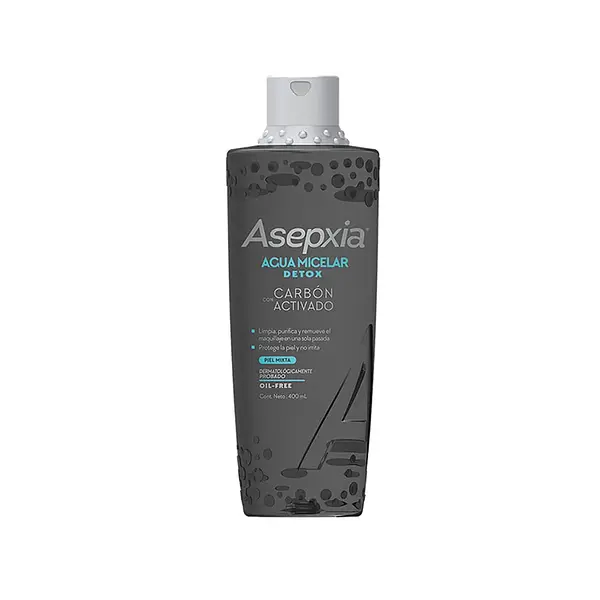 AGUA MICELAR CARBON ASEPXIA*400ML