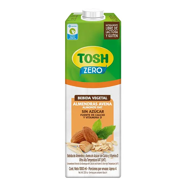BEBIDA DE ALMENDRA AVENA TOSH * 1L