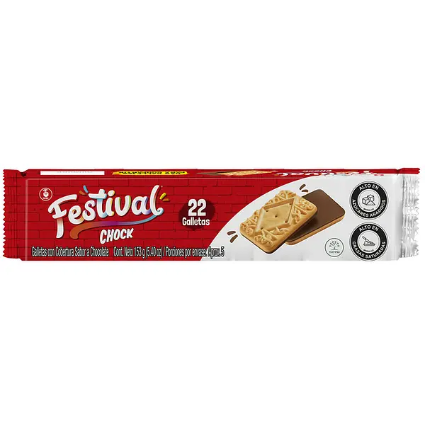 GALLETA CHOCK FESTIVAL *153 GR