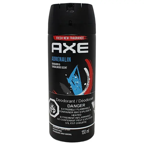 DESODORANTE AEROSOL ADRENALINA AXE *150ML