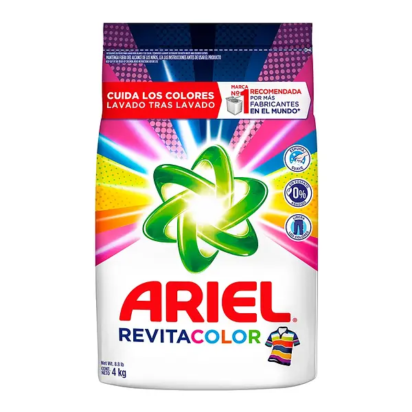 DETERGENTE POLVO REVITACOLOR ARIEL*4000G