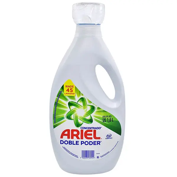 DETERGENTE LIQUIDO DOBLE PODER ARIEL*1.8L