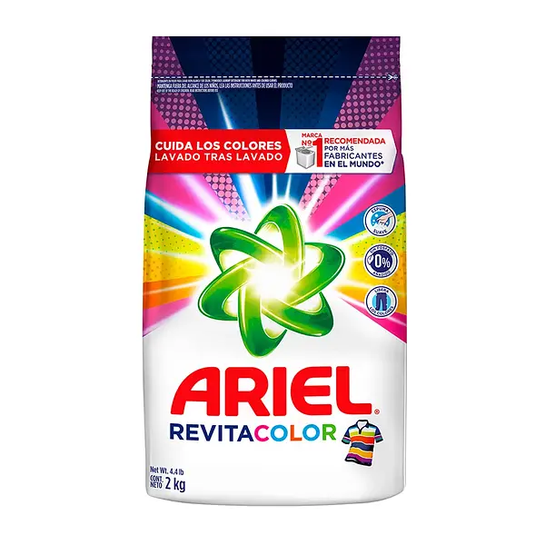 DETERGENTE POLVO REVITACOLOR ARIEL*2K