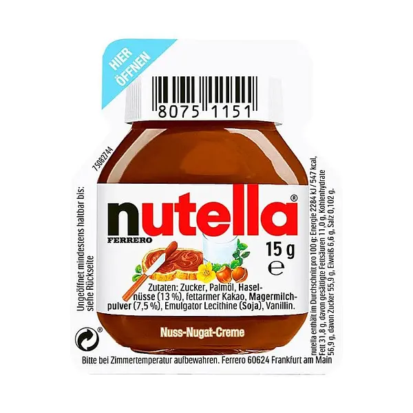 CHOCOLATE CREMA NUTELLA*15G