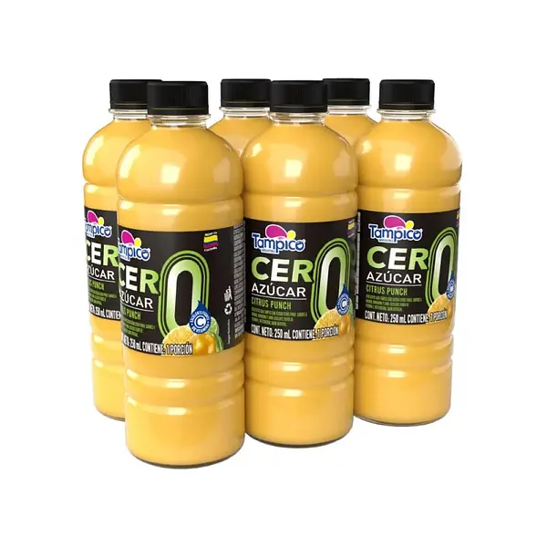 JUGO CERO CITRUS TAMPICO*250ML*6U