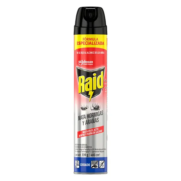 INSECTICIDA AEROSOL HORMIGAS RAID*400 ML
