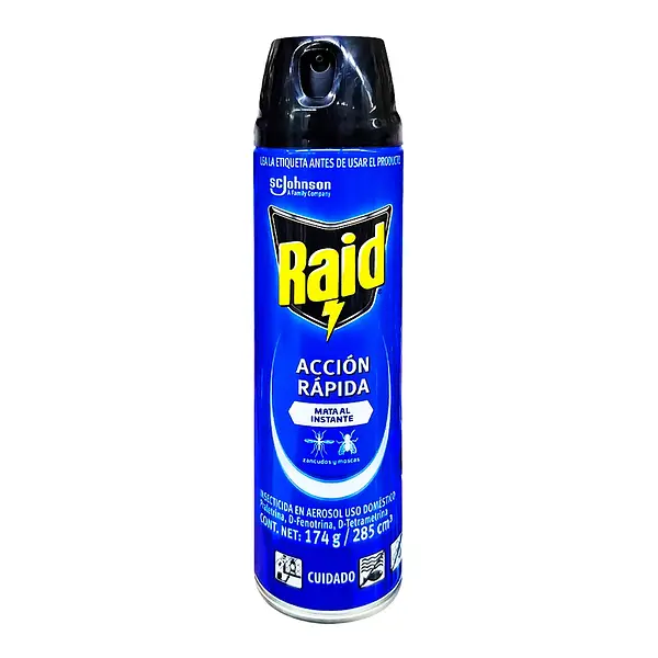 INSECTICIDA AEROSOL ZANCUDOS RAID*285ML