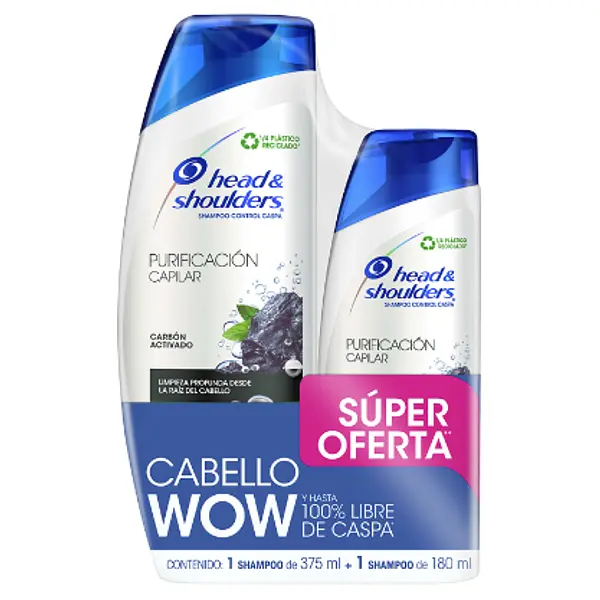 SHAMPO CARBON HEAD&SHOULDERS*375+ 180ML