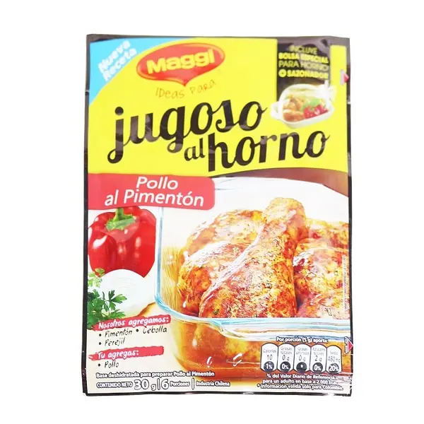 JUGOSO AL HORNO POLLO PIMEN*30GR