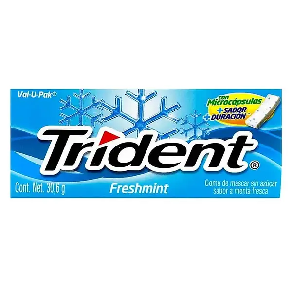 CHICLE FRESHMINT TRIDENT*18U