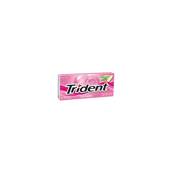 CHICLE COOL BUBBLE TRIDENT*18U
