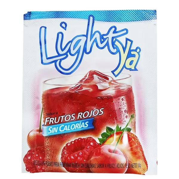 REFRESCO POLVO FRUTOS ROJOS LIGHTYA*10G