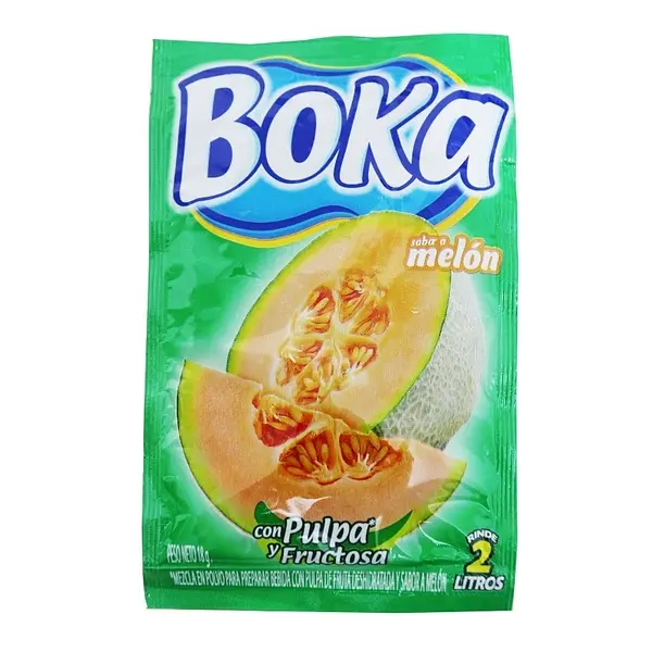 REFRESCO POLVO MELON BOKA *18 GR