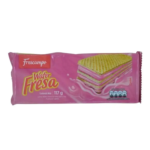 GALLETA FRESA WAFER FRESCAMPO*117GR