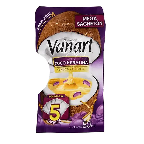 SHAMPOO VANART COCO KERATINA * 50ML