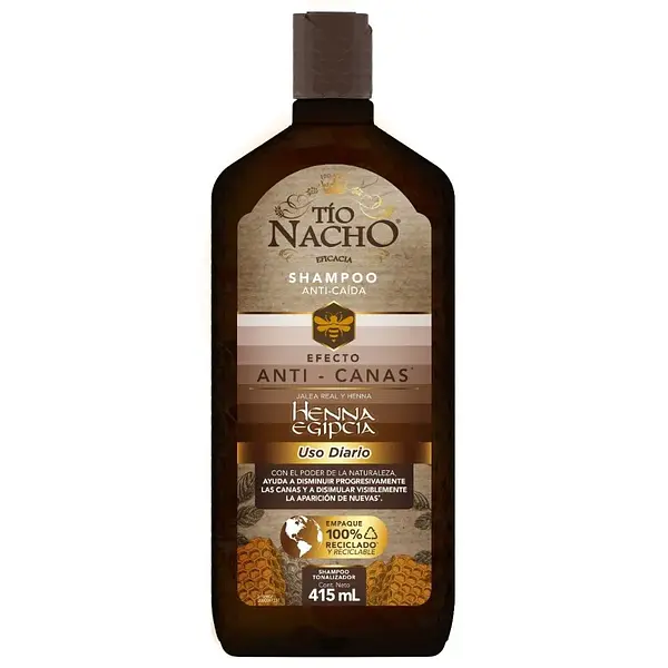 SHAMPOO ANTI CANAS TIO NACHO * 415ML