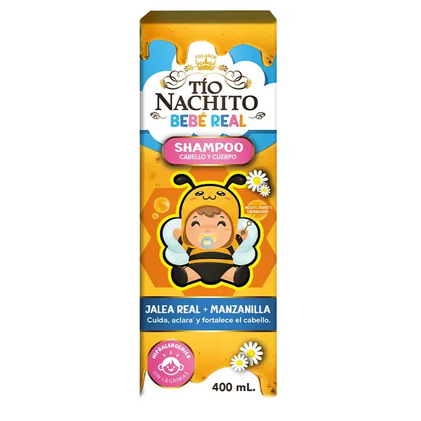 SHAMPO BEBE REAL TIO NACHO*400ML
