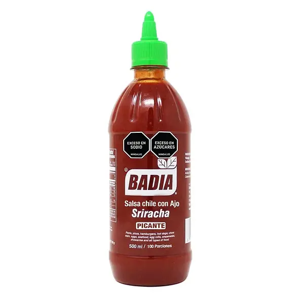 SALSA CHILE CON AJO SRIRACHA BADIA *500M