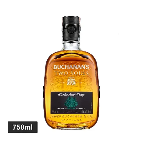 WHISKY TWO SOULS BUCHANANS* 750ML