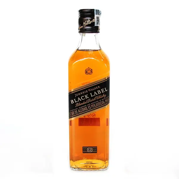 WHISKY 12 AÑOS BLACK LABEL*375ML