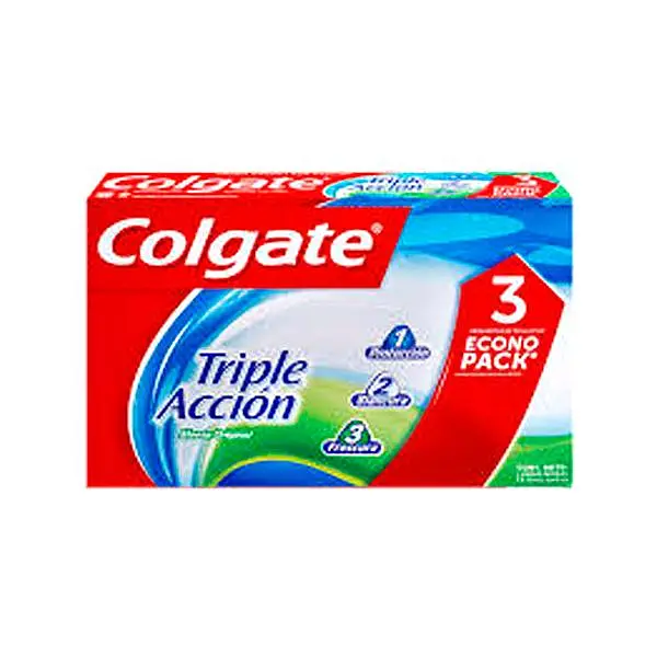 CREMA DENTAL TRIPLE ACCION COLGATE*125ML*3U