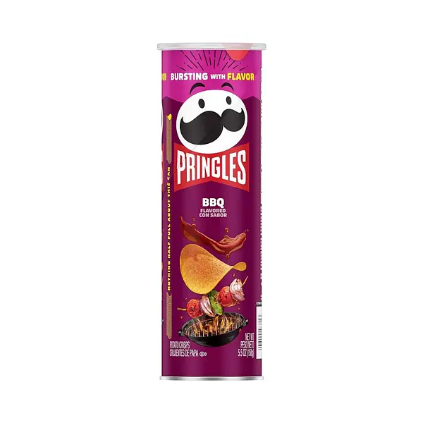 SNACK PAPA PRINGLES BBQ*158GR
