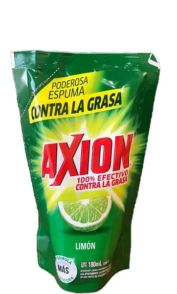 JABON LIQUIDO LOZA LIMON AXION*180ML