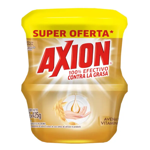 JABON CREMA LOZA AVENA AXION*425GR*2U