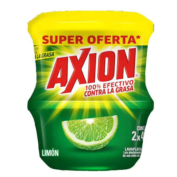 JABON CREMA LOZA LIMA LIMON AXION*425G*2U