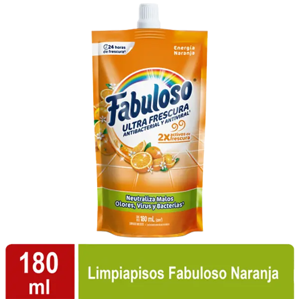 LIMPIAPISOS NARANJA FABULOSO*180 ML