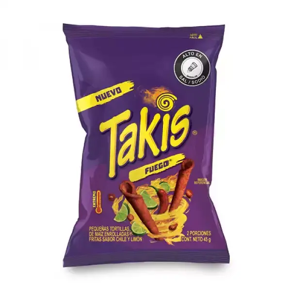 SNACK TAKIS BIMBO FUEGO * 45G