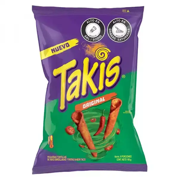 SNACK TAKIS BIMBO ORIGINAL* 185G