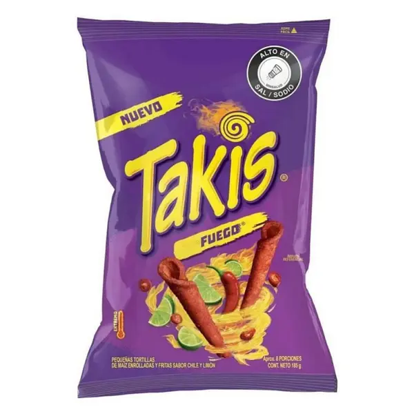 SNACK TAKIS BIMBO FUEGO * 185G