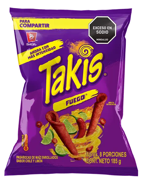 SNACK TAKIS BIMBO FUEGO * 185G