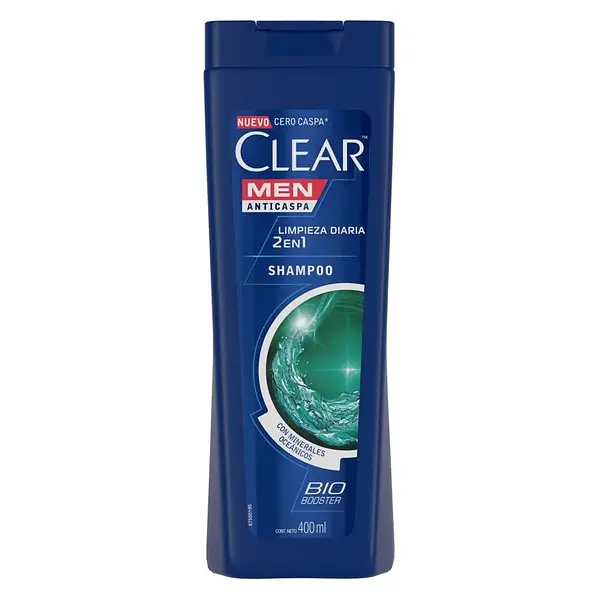 SHAMPO LIMPIESA DIARIA CLEAR MEN *400ML