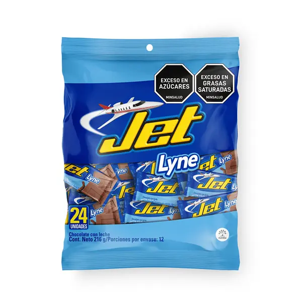 CHOCOLATINA LYNE SIN AZUCAR JET*24U