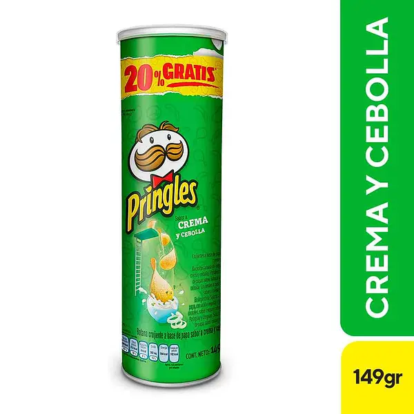 SNACK PAPA PRINGLES CEBOLLA *149GR