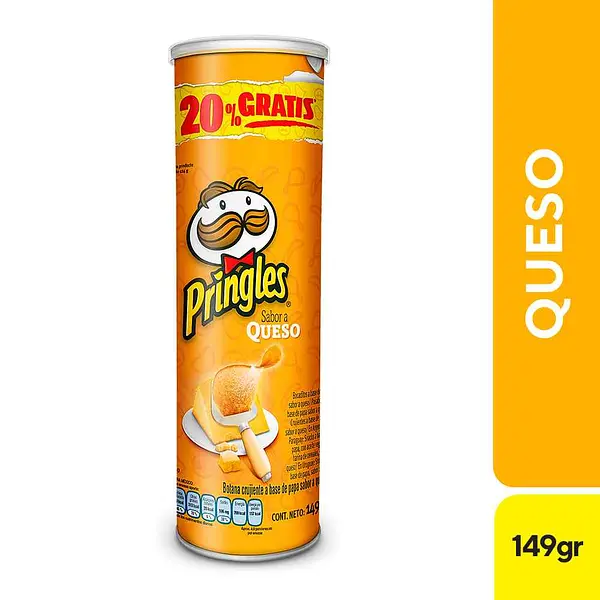 SNACK PAPA QUESO PRINGLES*149GR