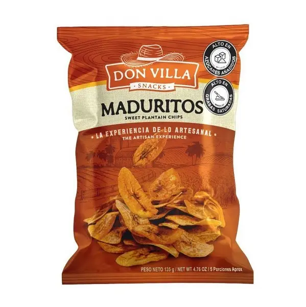 SNACK PLATANO MADURO DON VILLA*135G
