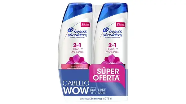 SHAMPO HEADSHOULDERS 375ML *2 U