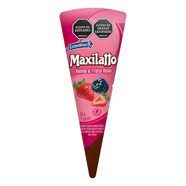 HELADO MAXILATTFRUTOS ROJOS COLOMBINA*88G
