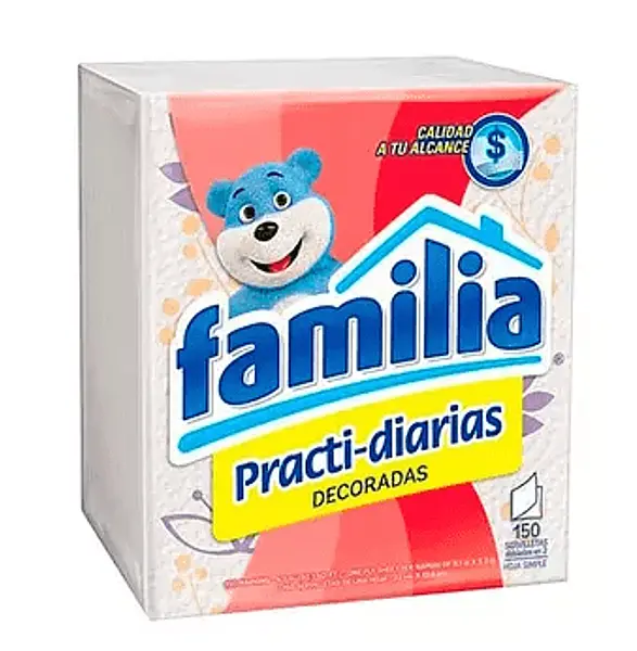 SERVILLETA BLANCA FAMILIA*150UN