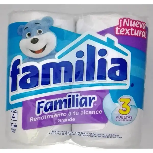 PAPEL HIGIENICO FAMILIAR FAMILIA*4U