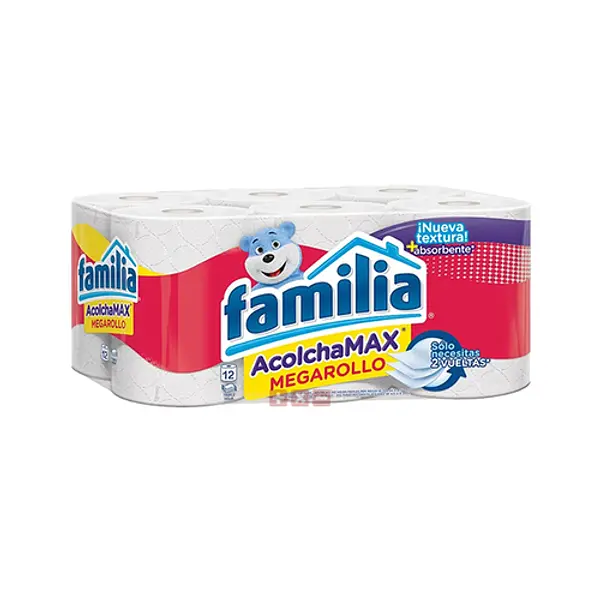 PAPEL HIGIENICO MEGARROLLO FAMILIA*12U