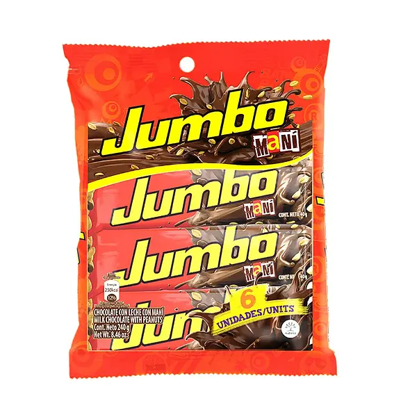 CHOCOLATINA MANI JUMBO*6U*240G