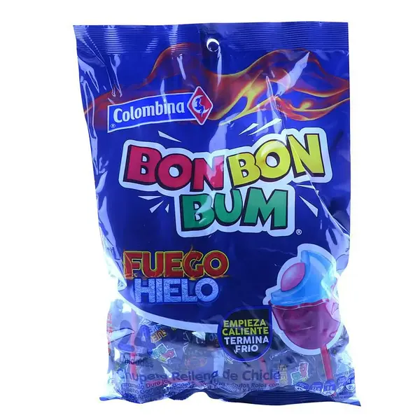CARAMELO CHUPETA FUEGO HIELO BOBONBUM*24U