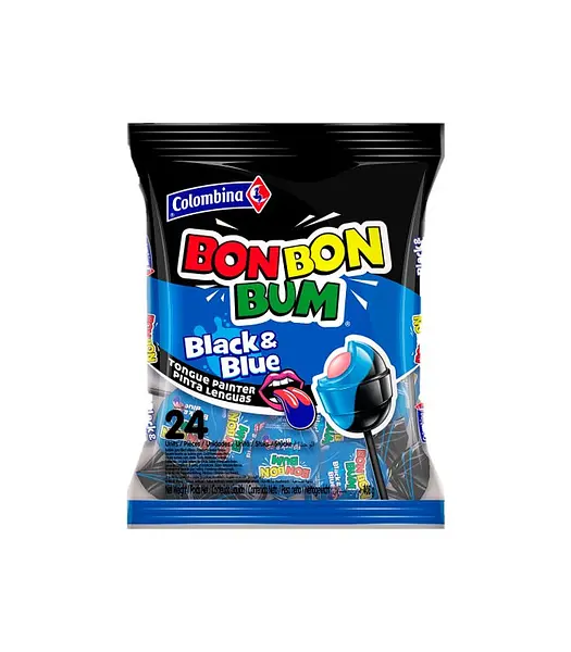 CARAMELO CHUPETA BLACK&BLUE BOBONBUM*24U
